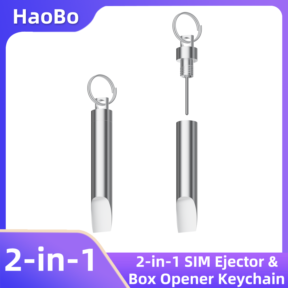 Sim Card Holder Case - 2-in-1 SIM-Karten-Auswerfer Schlüsselanhänger aus Aluminiumlegierung, tragbarer