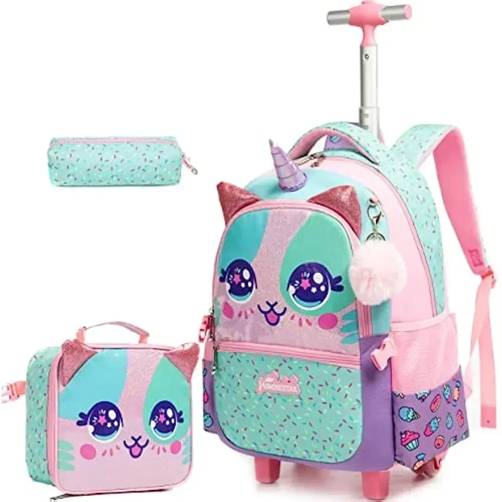 Travel Accessories Toddler - 3 Stück süßer Rollrucksack für Mädchen,