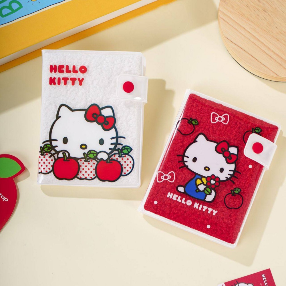 Travel Accessories For Japan - Original Hello Kitty Plüsch-Schnappverschluss-Tagebuch Sanrio Kt
