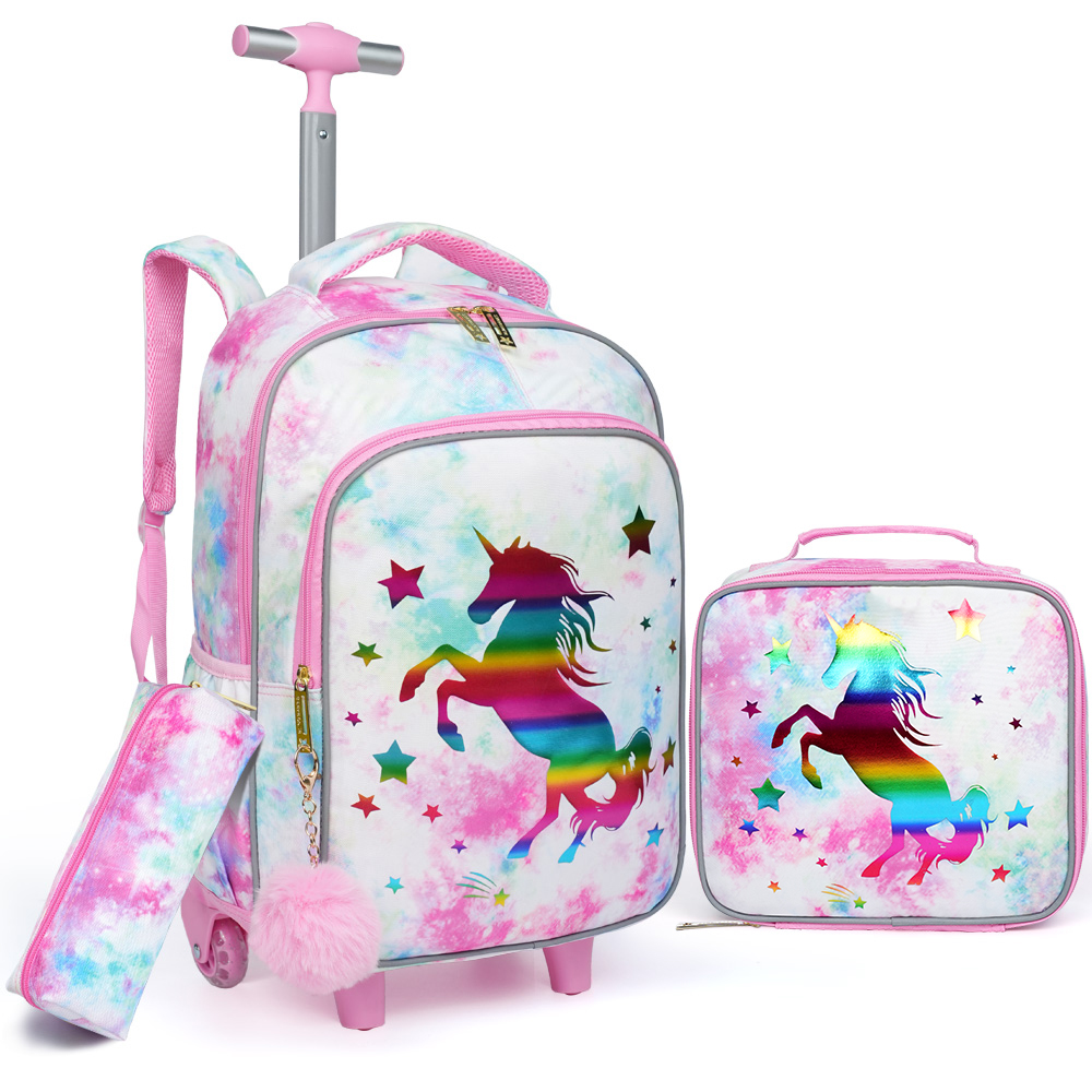 Travel Accessories Toddler - 3-teiliges Kinder-Reisegepäck-Set, Reisetasche, Schulrucksack mit Rollen,