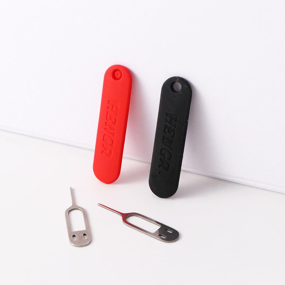 Sim Card Holder Case - Metall-Anti-Verlust-Pin-Auswurfwerkzeug für Mobiltelefone, SIM-Karten-Auswurfstift mit Etui,