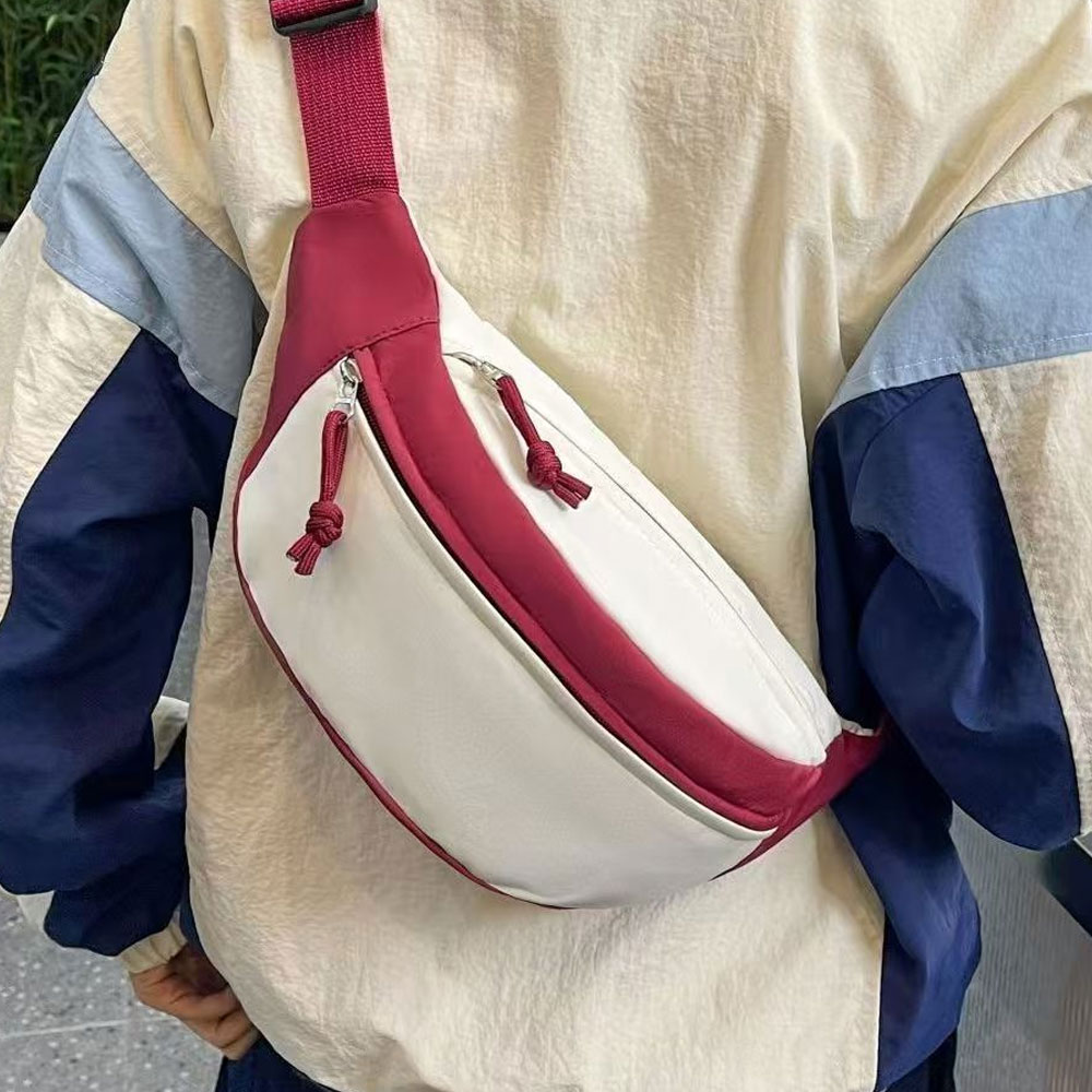 Travel Accessories For Japan - 1-teilige Damen-Brusttasche, farblich abgesetzte lässige Umhängetasche,