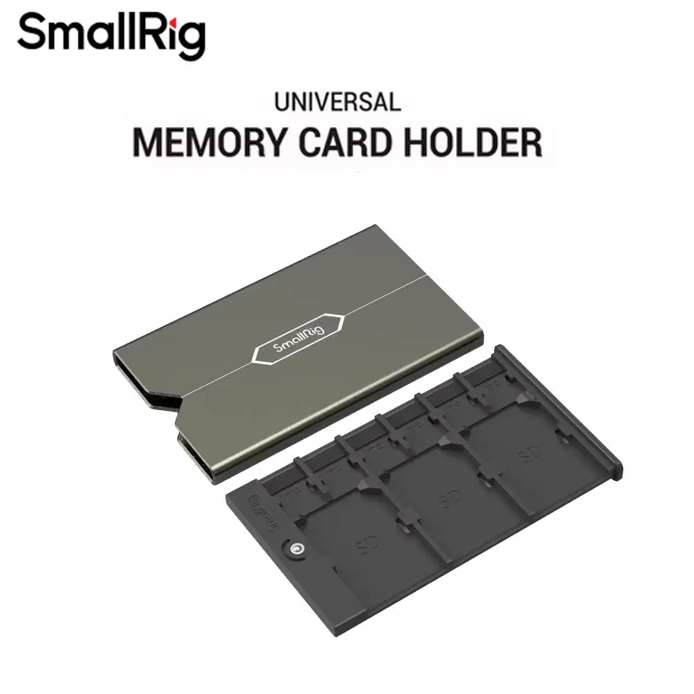Sim Card Holder Case - SmallRig 2832 Aluminium SD-Speicherkarten-Etui, Stoßfester Kratzfester