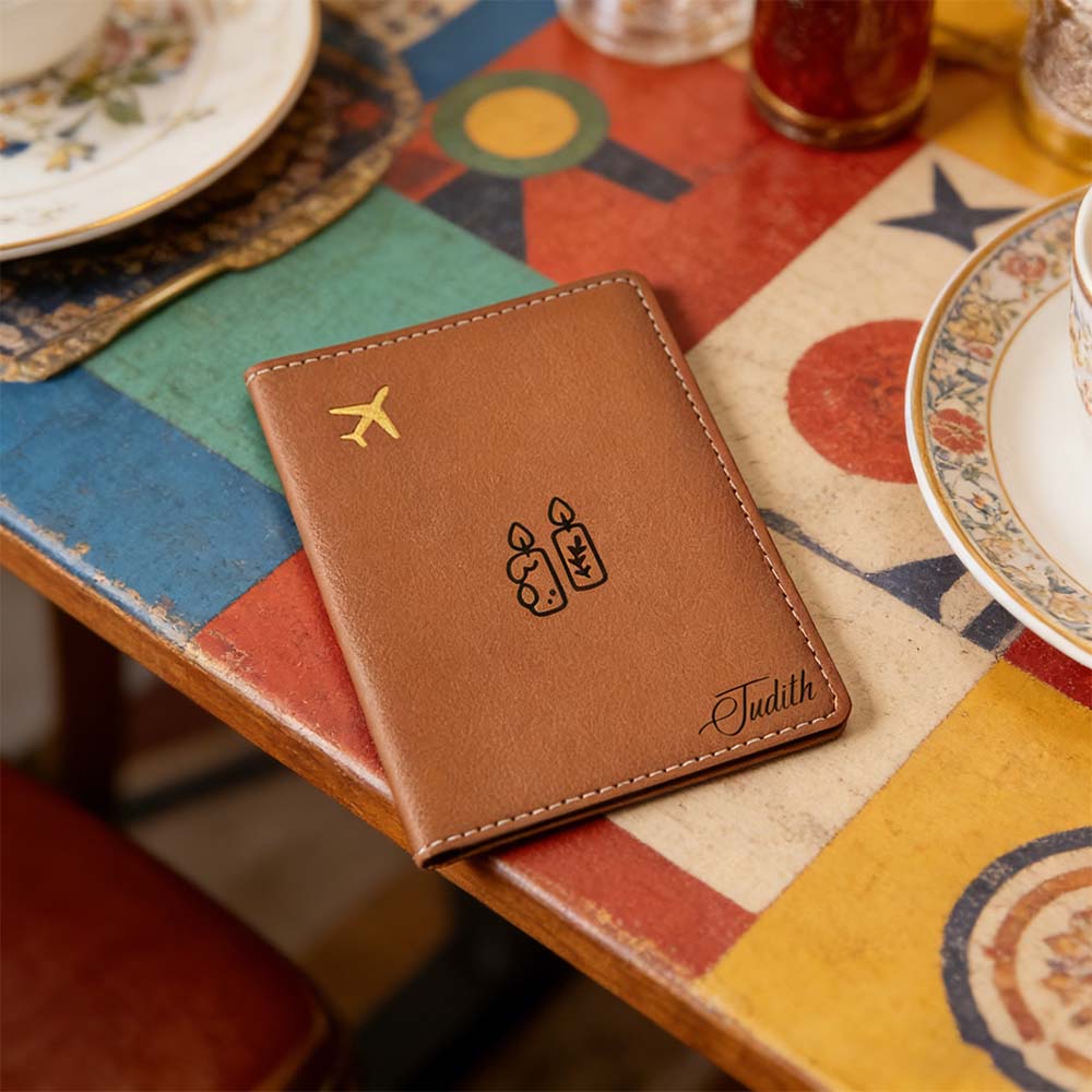 Travel Accessories Meaning - 1 Stück Personalisierte Passhülle mit Namen,