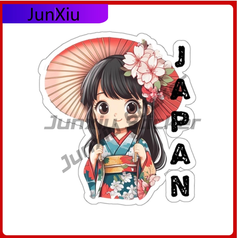 Travel Accessories For Japan - Japan Reiseaufkleber Asiatische japanische Mädchenaufkleber Außenzubehör