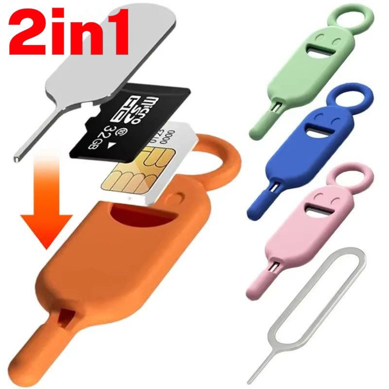 Sim Card Holder Case - 2 in1 SIM-Karte entfernen Nadel stift