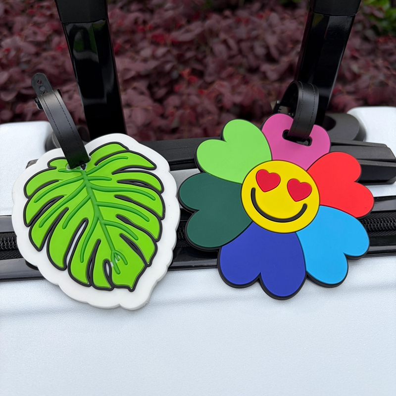 Travel Accessories List - 1/2 Stück Blumen- und Grünblatt-Gepäckanhänger Reise-Bordkarten-Gepäckanhänger