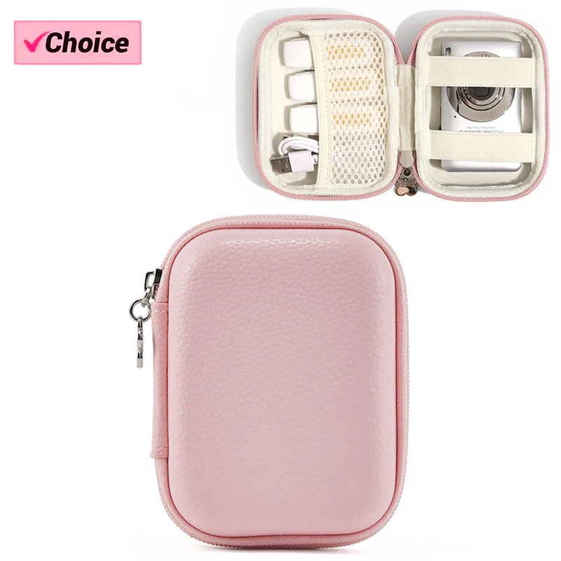 Travel Accessories Case - Digitalkamera-Tasche, kleine Reise-Kompaktkamera-Hülle mit Netztasche für