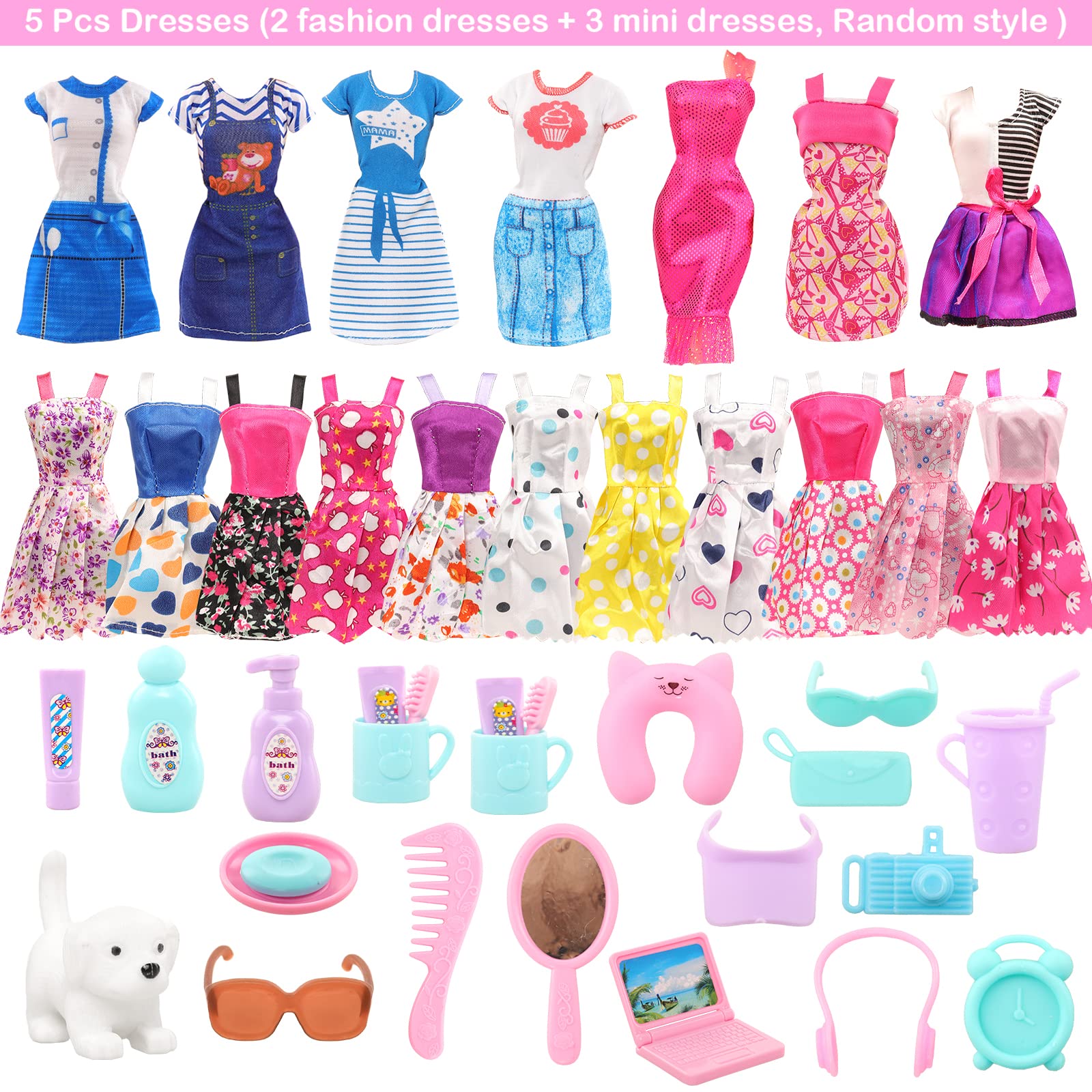 Barwa 30 pcs 4.5lnch Reise möb – Travel Accessories For Kids Bewertung und Preis