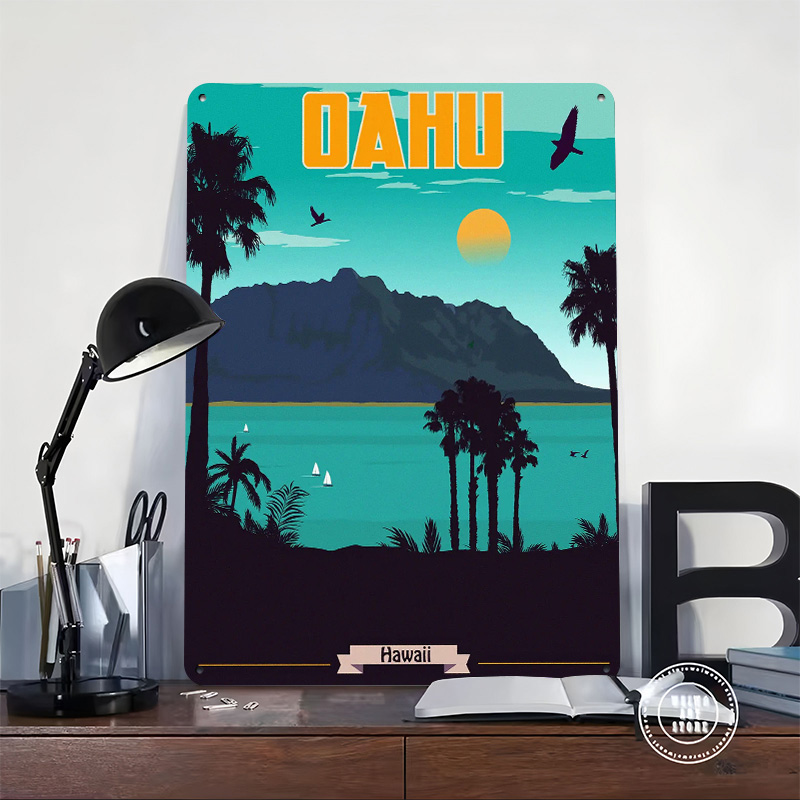 Oahu Hawaii Reise 3D-Textur Ge – Travel Accessories Hawaii Bewertung und Preis