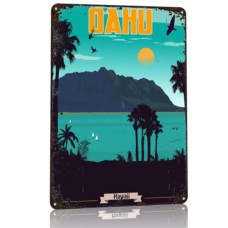 Oahu Hawaii Reise 3D-Textur Ge – Travel Accessories Hawaii Bewertung und Preis