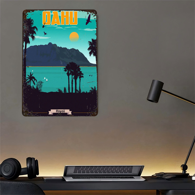 Oahu Hawaii Reise 3D-Textur Ge – Travel Accessories Hawaii Bewertung und Preis